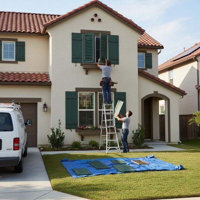 Shutter Reattachment in Littleton, CO